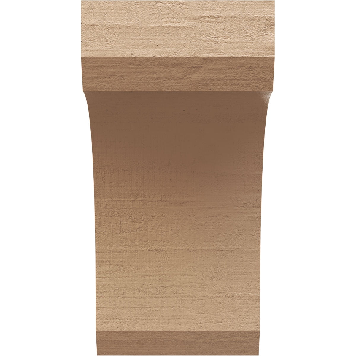 11"W x 11"D x 22"H Wide Legacy Rough Cedar Woodgrain TimberThane Corbel, Primed Tan