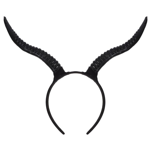 Diadema de cuerno de antílope de simulación para Halloween, tocados góticos para cosplay