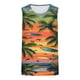 thumbnail image 3 of Mens Camisetas de Verano Casual sin Mangas de Impresión Suéter Cuello Redondo Deportes Superior, Poliéster, 3 of 4