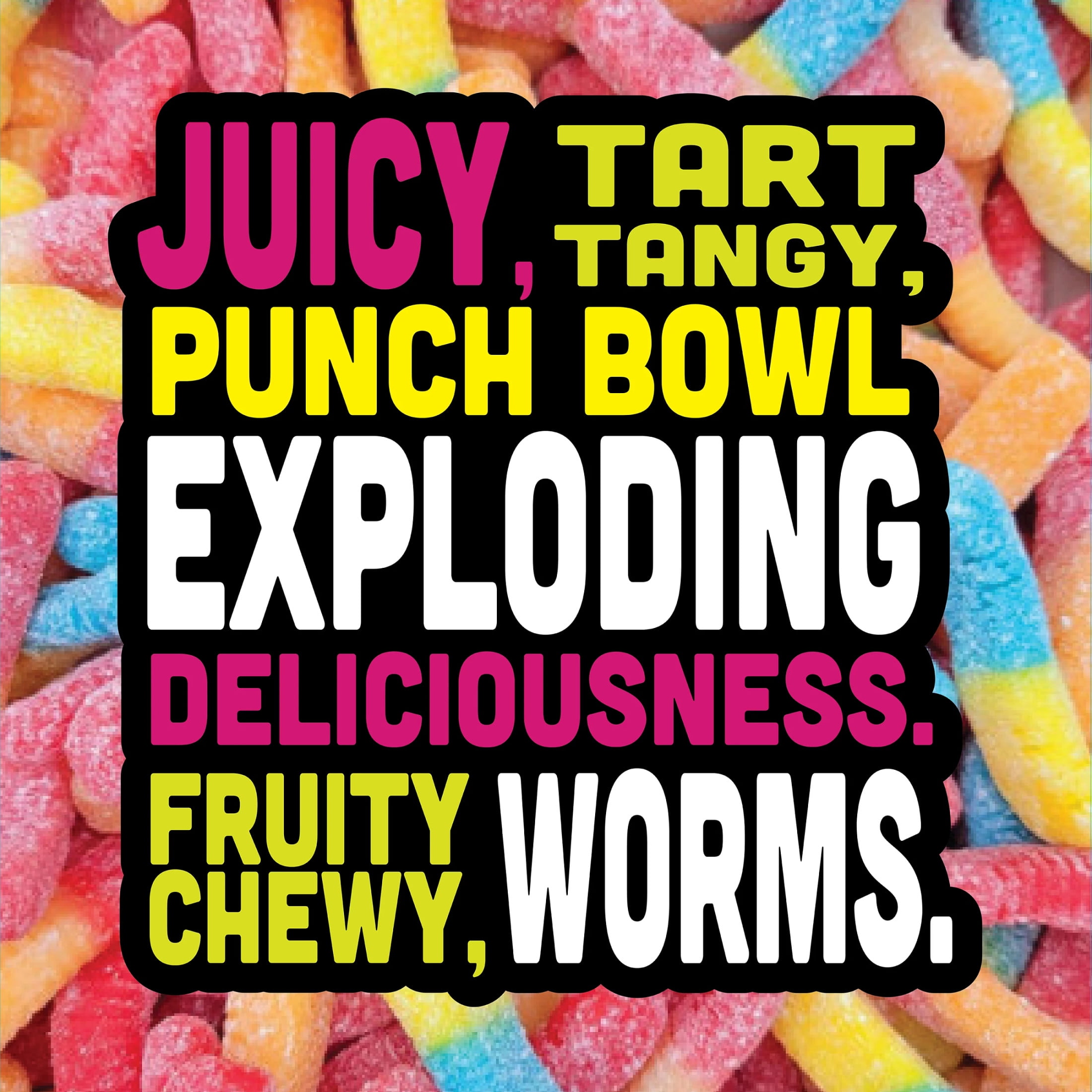 (2 pack) Trolli Sour Brite Crawlers Candy, Fruit Punch, Sweet and Sour, Gummy Worms, 5 oz