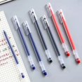 thumbnail image 3 of Bolígrafo de Gel de alta capacidad para estudiantes, tinta de gran capacidad de 0,5mm, color negro, azul y rojo, bolígrafos de firma de oficina, suministros de escritura escolar, 10 piezas, 3 of 4