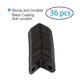 thumbnail image 4 of Soporte de Ángulo de Metal Negro en Forma de L de 0.63''x0.63'' con Tornillos, 36pcs, 4 of 7