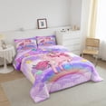 thumbnail image 2 of YST Unicorn Comforter Set for Girls King Size Cute Unicorn Comforter Cute Bedding, 2 of 5