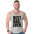 thumbnail image 4 of Cool Father's Day Best Dad Ever Tank Top Sleeveless Tee Men Brisco Brands M, 4 of 6