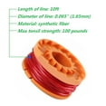 thumbnail image 3 of WA0004 String Trimmer Spools Line Replacement for Worx WA0010, 12Pcs, 3 of 5
