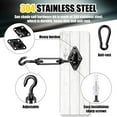 thumbnail image 3 of 92 Pieces Shade Sail Hardware Kit Rust-Proof Shade Hardware Kit for Triangle Rectangle Shade Sail Installation Black, 3 of 5