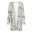 thumbnail image 5 of Prendas de abrigo y chaquetas informales sin capucha de manga larga para mujer, blusa informal de manga larga con estampado y bolsillo, cárdigan, abrigo holgado de algodón de imitación para mujer, 5 of 5