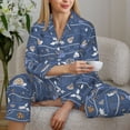 thumbnail image 6 of Wukai cute fish octopus Print Women’s Pajama Long Sleeve Sleepwear Soft&nbsp;-X-Large, 6 of 7