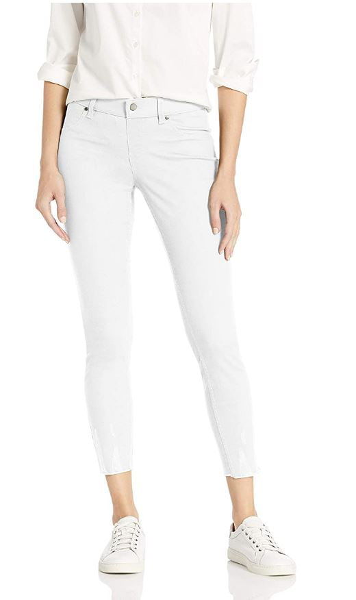 HUE Women's Ultra Soft Denim Jean Skimmer Leggings, White, Large - NEW -  Walmart.com