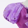 thumbnail image 5 of Girls Purple Sophia Princess Dress Female Costume Fancy Party Outfits, Little Girls 5-6, 5 of 6