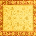 thumbnail image 1 of Ahgly Company Indoor Square Abstract Yellow Modern Area Rugs, 4' Square, 1 of 4