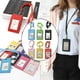thumbnail image 2 of 6 Pcs Heavy Duty Leather Badge Lanyard Holder With Lanyard Neck Strap 6 Pcs, 2 of 3