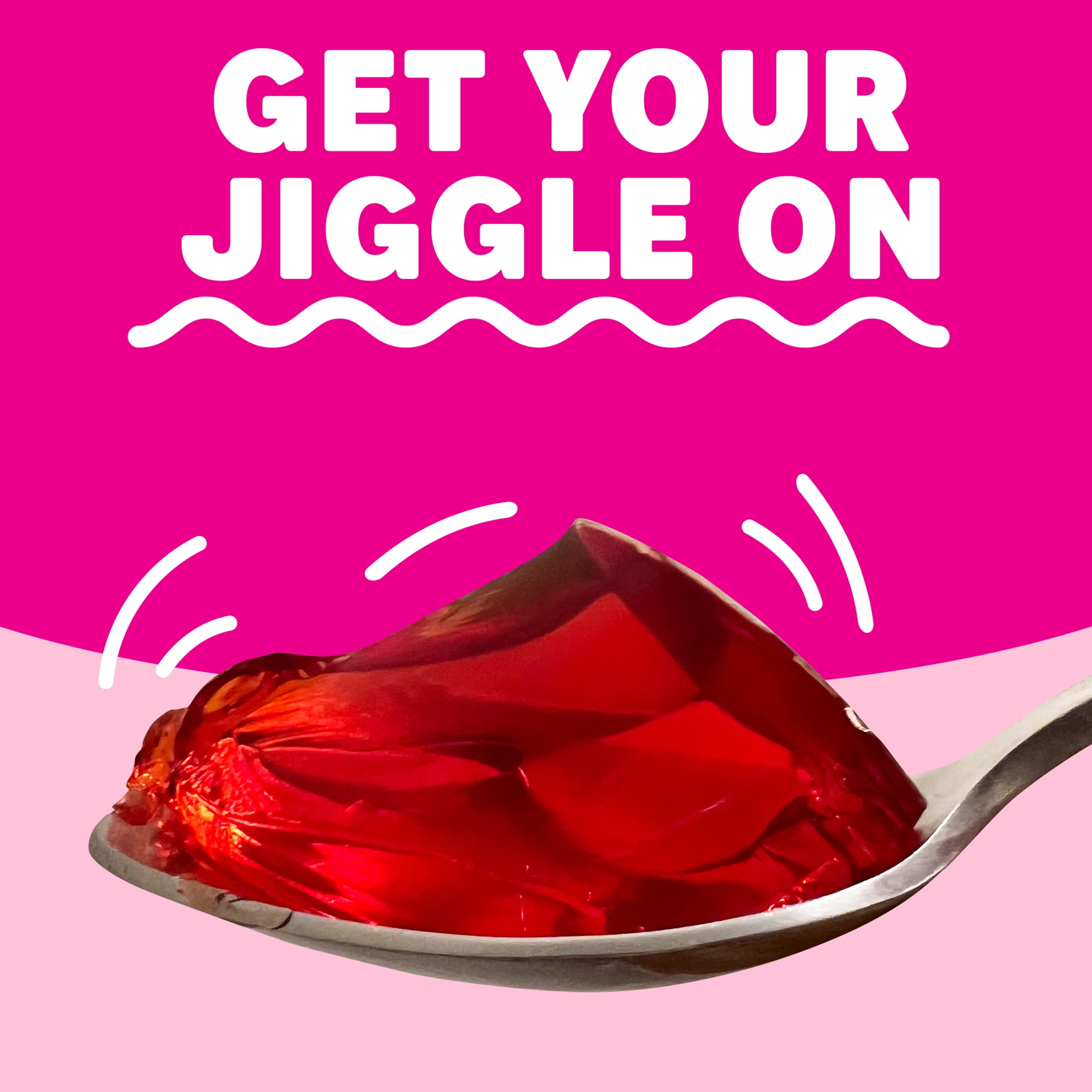 Jell-O Original Strawberry Jello Cups Gelatin Snack, 4 Ct Cups
