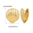 thumbnail image 5 of Osdhezcn Small Shells Shaped Metal Earring Sweet Cool Studs Earring Cartilage Jewelry, 5 of 17