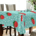 thumbnail image 5 of Yayeee Tablecloths 60" x 60" Rectangle Wrinkle Resistant Party Table Cover, Strawberry Pattern, 5 of 8