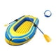 thumbnail image 4 of Bote inflable de PVC resistente con remos y balsa flotante para familias, adultos y niños. amarillo, 4 of 8