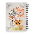 thumbnail image 2 of Trick or Treat Dalmatian Funny Mummy Cosplay Pumpkin Candy Basket Spiral Bound Journal Dog Lover 5x7in Spiral Notebook - 12016, 2 of 5