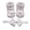 White, variant on Bmisegm Baby Girl Socks Bottom Toddler Shoes Bowknot Floor 1PC Plus 1PC Bow Hairband Socks for Girls Bronze M
