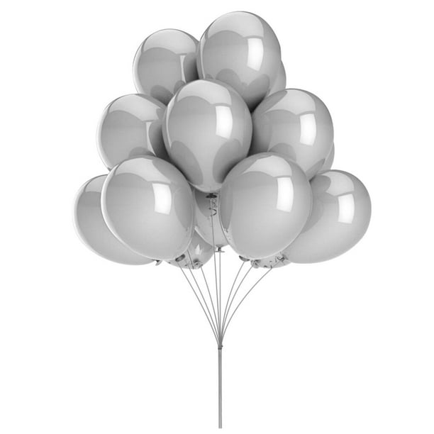 Globos de Látex Perlados Brillantes Toystoory de 12 Pulgadas Color Plata