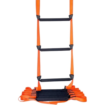 Fire Escape Ladder, 13.1 Feet Emergency Fire Ladder, 2-3 Story Homes Reusable Safety Rope Ladder for Kids and Adults