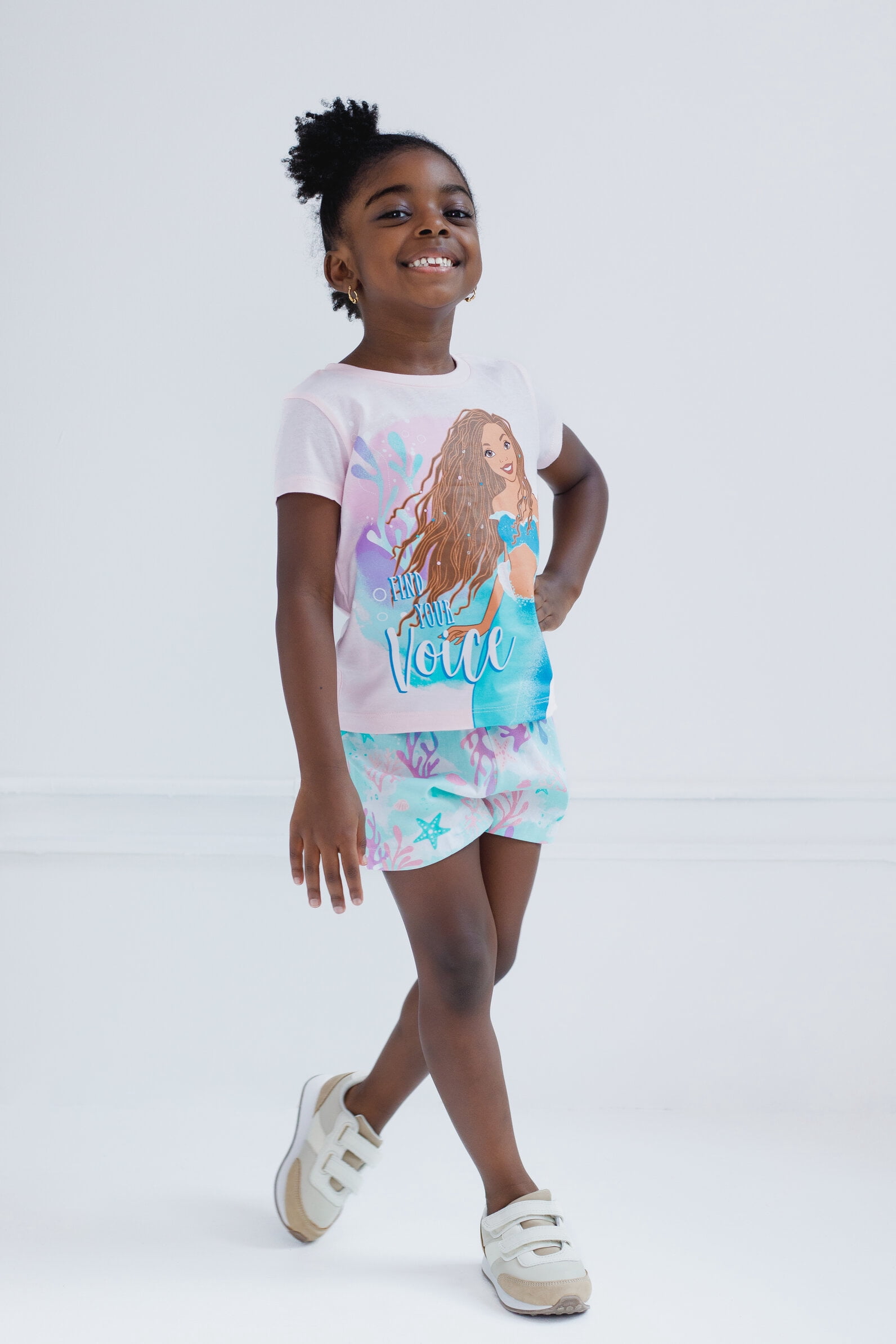 Disney Ariel T-Shirt and Twill Shorts Outfit Set Toddler