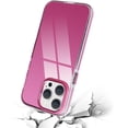 thumbnail image 3 of Compatible with iPhone 14 Pro Case Glossy Hard Electroplating Case Cute Women Girls Makeup Mirror Case Slim Soft Bumper Camera Lens Protection Screen Protector Shockproof Cover, Rose, 3 of 11
