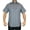 Light Gray, variant on Men's 100% Polyester Short Sleeve 4 Hidden Pocket Zipper Uniform Shirt(Medium) NAVY BLUE Short Sleeve