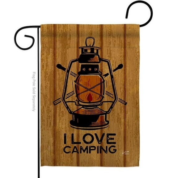 G135602-BO Love Camping Outdoor 13 x 18.5 in. Double-Sided Decorative Vertical Garden Flags for House Decoration Banner Yard Gift