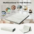 thumbnail image 5 of Gymax Queen 3'' Tri-fold Memory Foam Floor Mattress Topper Portable w/ Carrying Bag, 5 of 10