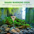 thumbnail image 3 of Shisuyan 1Pc Aquarium Decoration Shark Warning Sign Fish Tank Landscaping Decoration, 3 of 8