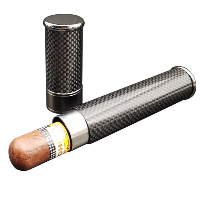 ShenMo Paquete individual de tubo humectante de puros de acero inoxidable (gris) LingWen 9024715180018