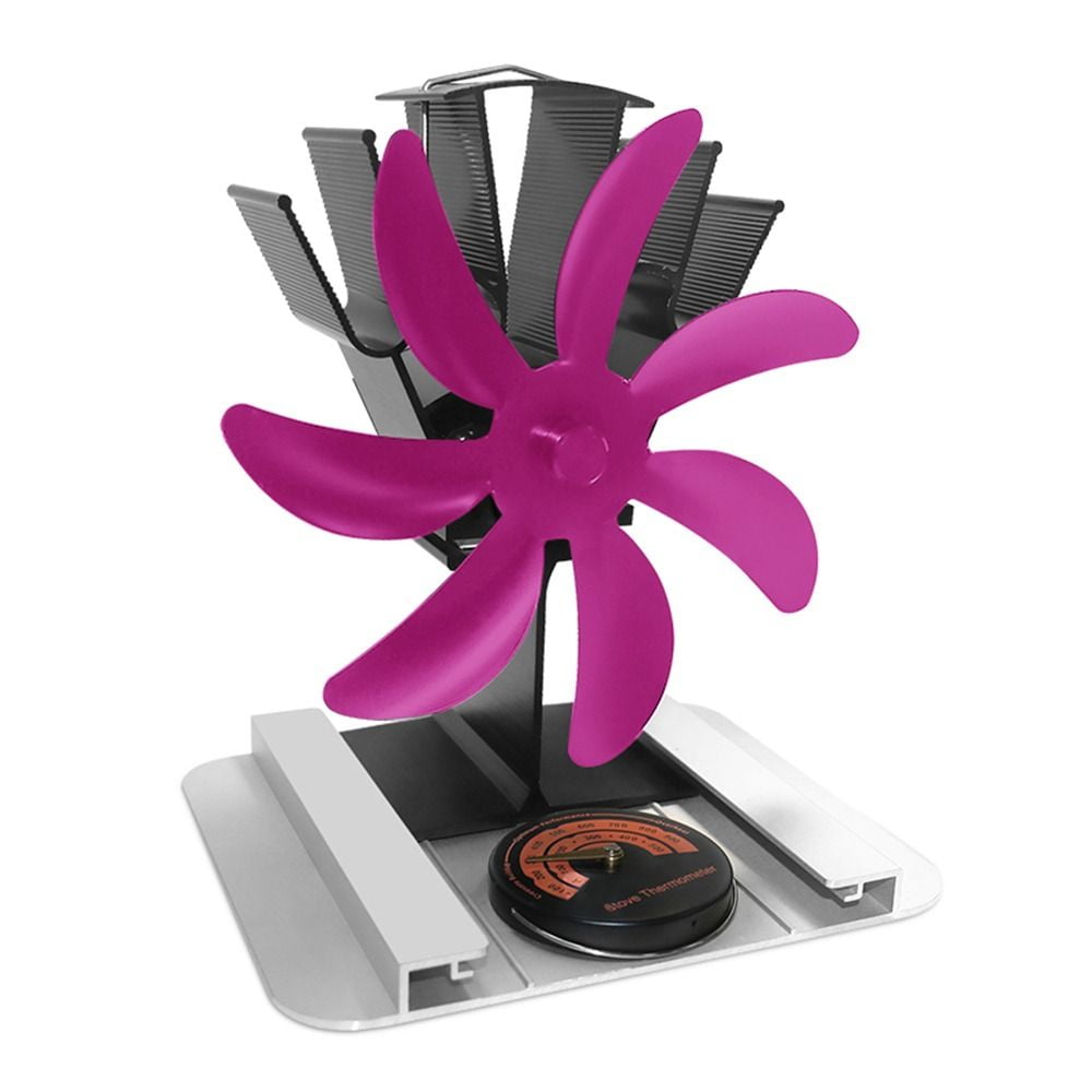 Hot Sale 7 Blades With Heat shield Eco Friendly For Wood Burner Heat