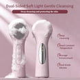thumbnail image 4 of Osfvolr  Cleansing Brush, 2-in-1 Silicone Face Scrubber with Heat Massage, Waterproof Electric Face Brush for Women, 4 of 6