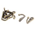 thumbnail image 1 of Metal Baño Dormitorio Vintage Estilo Pared Montado Individual Gancho Perchas 7uds Bronce Tono Unique Bargains ganchos para toallas de baño, 1 of 5