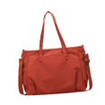 thumbnail image 3 of Bolso para portátil, bolso de compras grande con cremallera, bolso tote para la escuela, viajes y playa. Naranja, 3 of 9