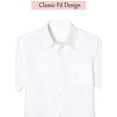 thumbnail image 2 of Boys Short Sleeve Casual Dress School Uniform Shirts (Big Boys, Little Boys), 2 of 7