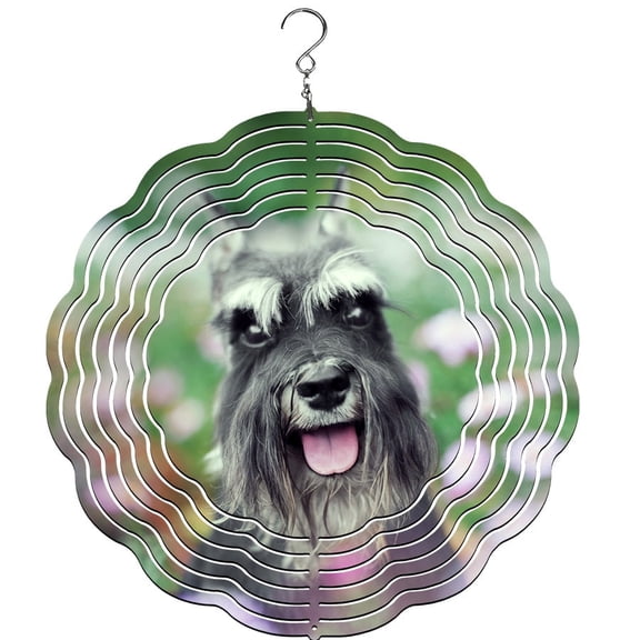 Schnauzer Wind Spinner, Garden Décor, Yard Décor, Porch Decor