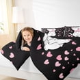 thumbnail image 4 of Castle Fairy Cartoon Cats Queen Comforter Set,Cute Animal Pet Bedding Comforter Set, 4 of 8