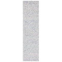 SAFAVIEH Natura Finn Distressed Runner Rug, Blue/Ivory, 2'3" x 9'