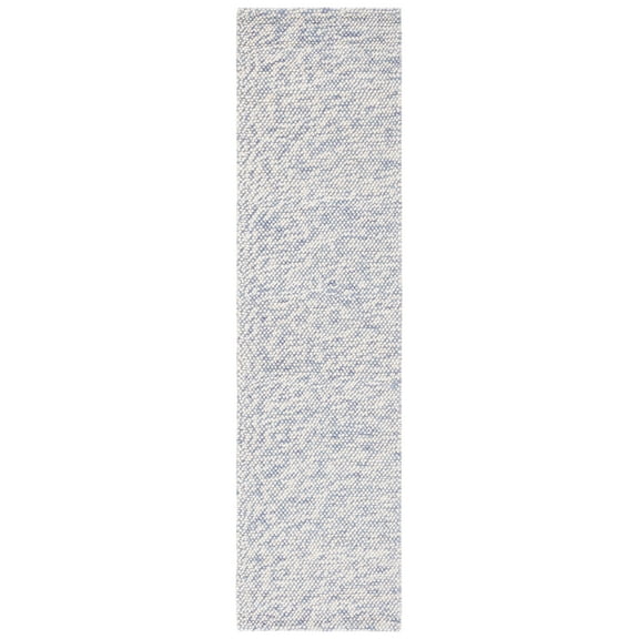 SAFAVIEH Natura Finn Distressed Runner Rug, Blue/Ivory, 2'3" x 9'