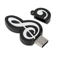 thumbnail image 1 of Clé Usb 2.0 Mignonne Dessin Animé Clé Mémoire Notes de Musique Symbole Usb 2.0 Mémoire Externe Clé Usb Clé Mémoire 16 Go, 1 of 5