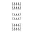 thumbnail image 1 of ZheElen 10pack/lot Metal Key Chain Snap Hooks - Accessories For Personalized Keychain Is Low Gun black 3Set, 1 of 6
