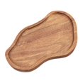 thumbnail image 3 of Fancyes Acacia Wood Serving Tray Sushi Plate Food Dish Cake Appetizer Plate Rustic Cheese Board Kitchen Fruit Plate Board A, 3 of 8