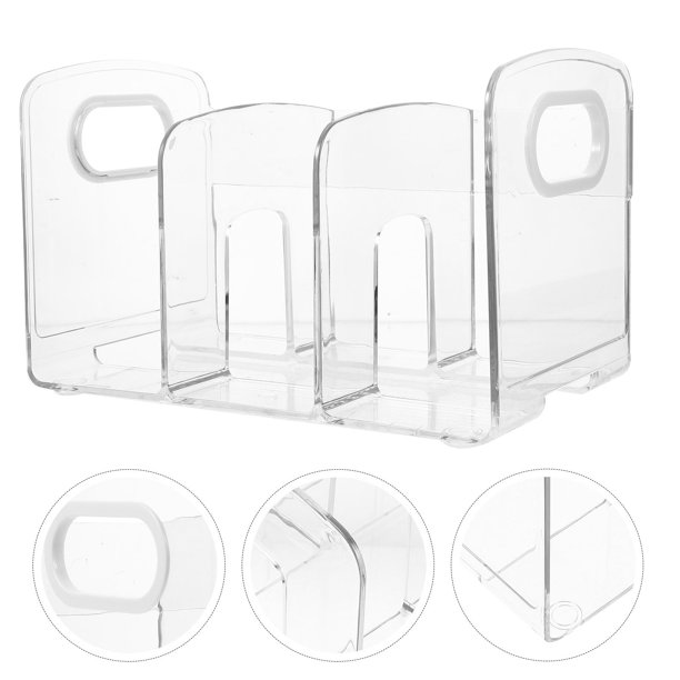 BESTYASH Organizador De Archivos Acrílico Transparente Para Escritorio Con Soportes De Libros Resistentes Y Decorativos