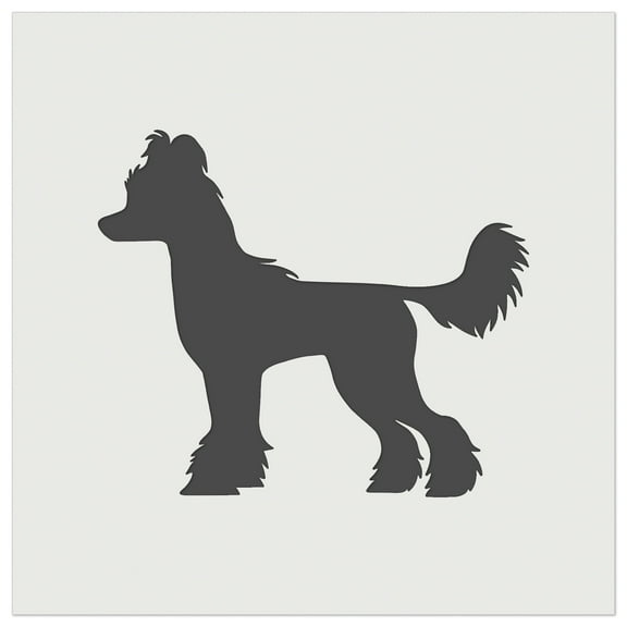Chinese Crested Dog Solid DIY Cookie Wall Craft Stencil - 5.5 Inch