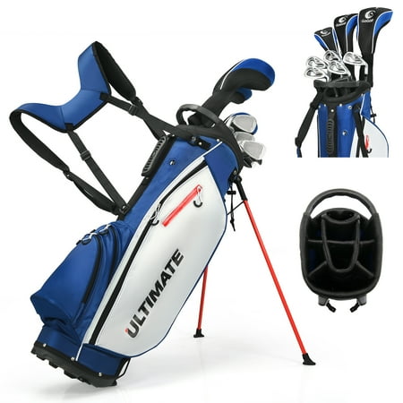 Costway Men s Complete Golf Clubs Package Set 10 Pieces Includes Alloy Driver Walmart