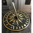 thumbnail image 5 of NauticalMart Brass Garden Sundial Clock - 8.5” Diameter Sundial Clock with Polished Brass Highlights, 5 of 5