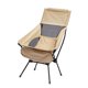 thumbnail image 3 of Silla columpio para acampar, mueble compacto con respaldo alto, silla portátil, telescópica Beige, 3 of 9