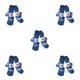 thumbnail image 3 of Greeniant 4 piezas de zapatos para mascotas, bonitas botas para la lluvia y la nieve, conjunto de calcetines antideslizantes, calcetín de buena Type2 NO2, 3 of 6
