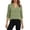 Green Shirts, variant on CAIVO Women Casual Loose Fit Plus Size Solid Color Blouse Shirt Comfortable Wear Soft Summer Back To School Tops
